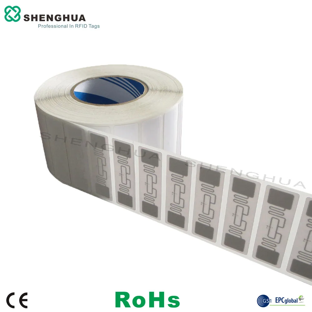 

10pcs/lot Roll Sticker Smart Aline H3 Label UHF RFID Passive Printable Tags