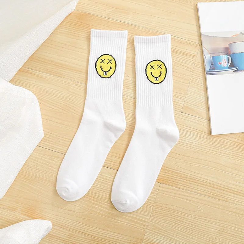 Korean style fashion Harajuku street hip hop socks unisex funny men's socks happy skateboard cactus banana ladies socks - Цвет: C6