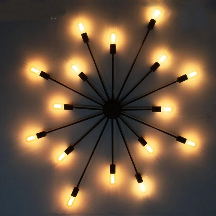 

Sunshine style wall lamp personality fashion black gold art personality restaurant wall lamp GY181