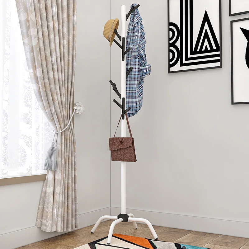 Coat Rack Multifunctional Floor Home Bedroom Hanger Clothes Rack Living