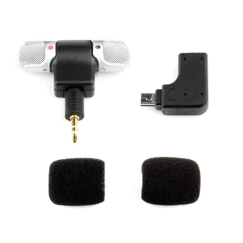 5 Piece Set Mini Stereo Microphone 3.5mm loudspeaker+ Standard Frame Case For Gopro Hero43+3 Sports Action Camera Accessories (9)