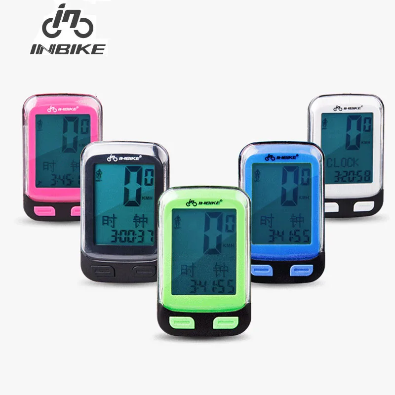 

INBIKE Wired Bicycle Computer Waterproof Stopwatch Bicycle Accessories 5 Language Mountain Bike Cycling Odometer MTB Speedometer