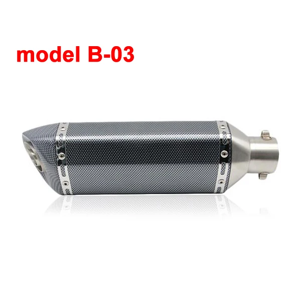 Scl moto s-51 мм moto rcycle akrapovic Yoshimura глушитель трубы с DB Killer Escape moto Pitbike Racing NMAX CB650F MT03 - Цвет: model B-03