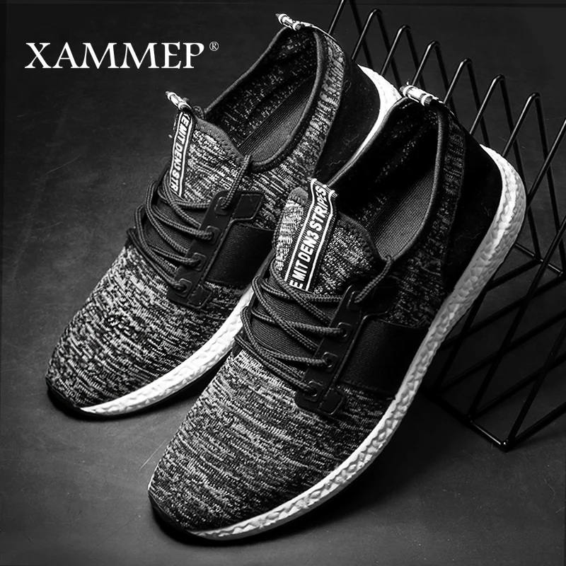 Кроссовки Xammep мужские сетчатые повседневные брендовые сникерсы на плоской