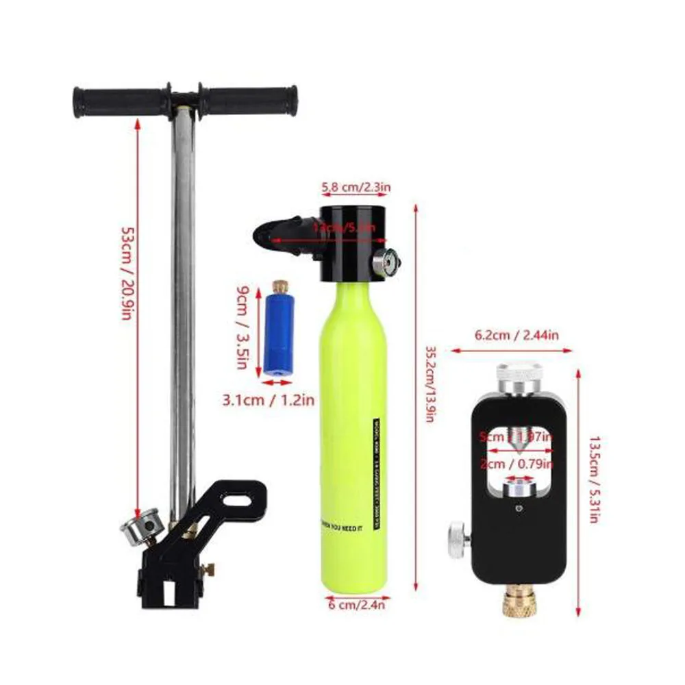 معدات غطس البسيطة الغوص اسطوانة الغوص الأكسجين احتياطي الهواء خزان مضخة الألومنيوم مربع الغوص الغوص معدات السباحة مجموعة معدات غطس البسيطة الغوص اسطوانة الغوص الأكسجين احتياطي الهواء خزان مضخة الألومنيوم مربع الغوص الغوص معدات السباحة مجموعة