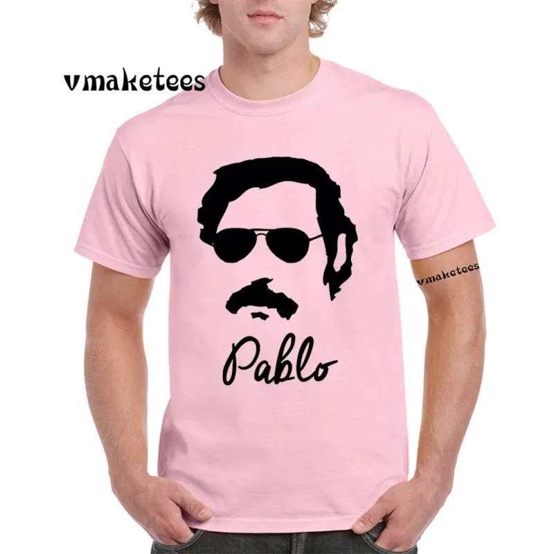 Narcos Pablo Escobar модная футболка с круглым вырезом и короткими рукавами Колумбийская