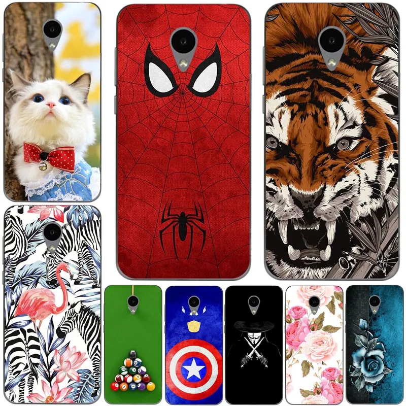 

Lovely Cartoon Phone Cases For Meizu M3 Mini Meizu M3S Mini 5.0"Meilan 3 Case Animal Cat Pattern Cover Printed Coque Fundas