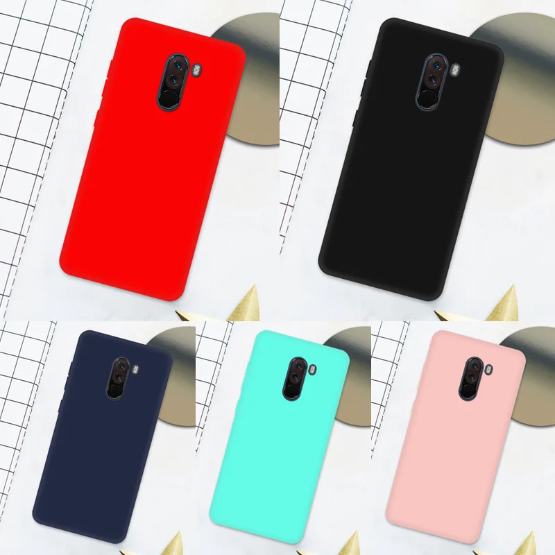 

Soft Shockproof Case For Pocophone F1 Case Cover Matte TPU Silicone Protector case For Xiaomi Pocophone F1 Poco f1 case M1805E