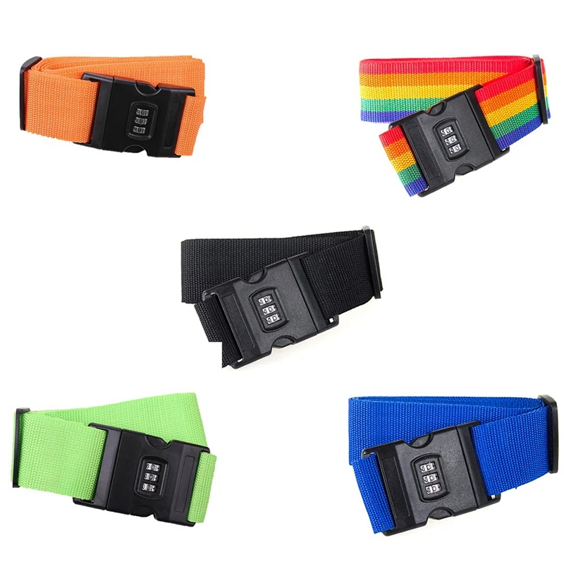 

2019Travel Luggage Strap Adjustable Password Lock Packing Belt Baggage Secure Lock Anti-theft Luggage Strap Bundling Belt