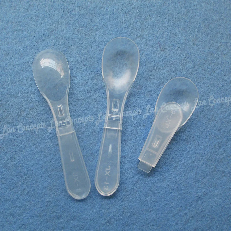2 gram foldable HDPE Spoon 2g Plastic Measuring Scoop for medical milk