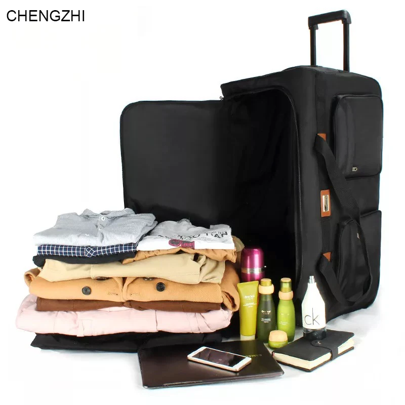 

CHENGZHI oxford big trolley luggage 108L check in super large capacity baggage travel bag with wheels