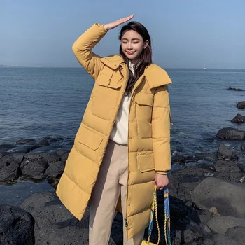 

S-3XL autumn winter Women Plus size Fashion cotton Down jacket hoodie long Parkas warm Jackets Female winter coat clothes