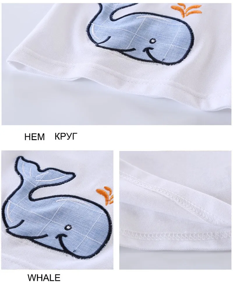 COOTELILI 90-130cm Cute Animal Kids Boys T-Shirts + Shorts Toddler Boys Summer Clothing Sets Korean Kids Fashion Baby Tops  (1)