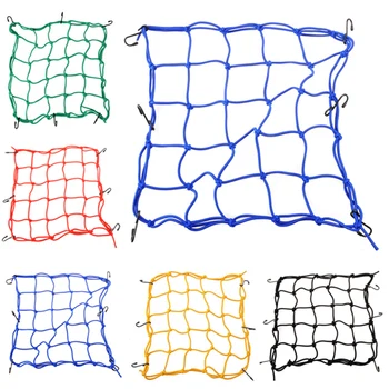 

30*30cm Pratical Motorcycle Mesh Bag for Helmet Luggage Stuff Black String Bag Sundries Net Rope Moto Accessories