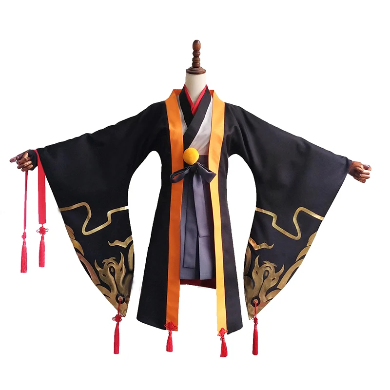 Hot Game Onmyoji Hannya Black Cosplay Clothing Dress High Quality