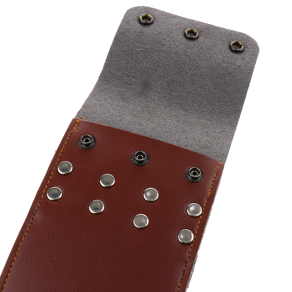  12 Arrow Brown Hunting Archery Leather Arrow Quiver Portable  Pocket Holder Bag For Outdoor Walk Shooting And Target Practice