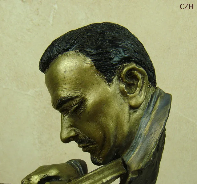 Violin Player Bust - Violinspieler Statue Geiger