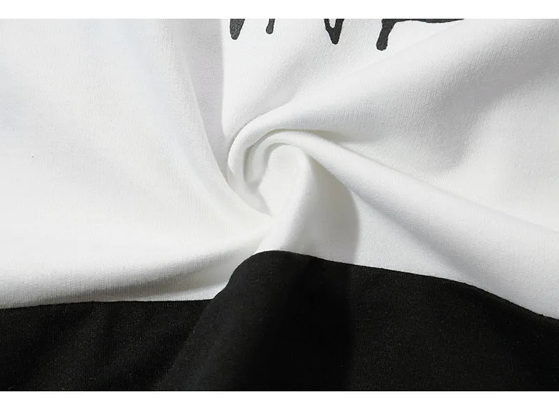 Aolamegs T Shirt Men Block Ribbon Hooded Men's Tee Shirts Short Sleeve T Shirt Fashion High Street Tees Hip Hop Streetwear (9)