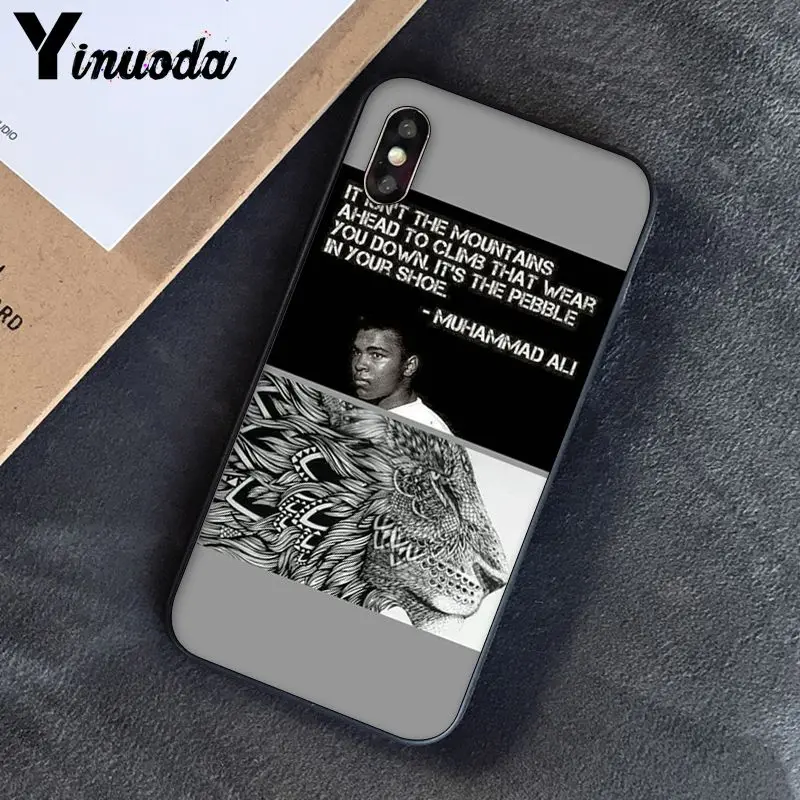 Yinuoda Muhammad Ali бокс Чемпион Новинка чехол для телефона Fundas чехол для iPhone 8 7 6 6S 6Plus X XS MAX 5 5S SE XR Fundas Capa - Цвет: A6