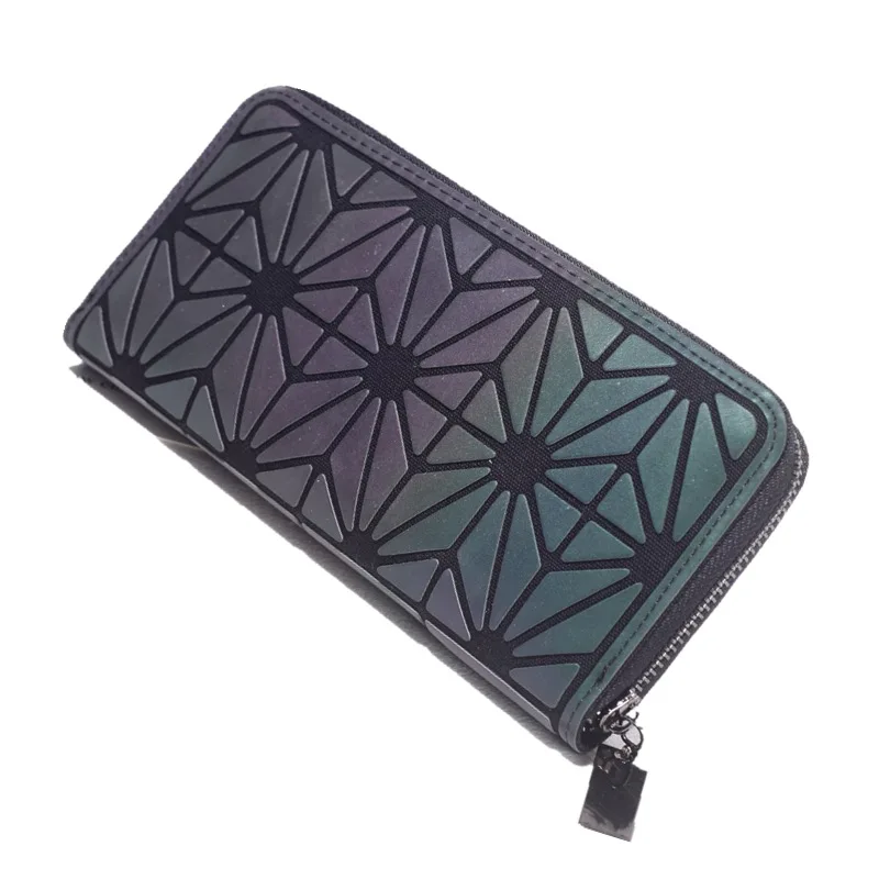 zipper style C DIOMO Женский кошелек на молнии Тонкий женские кошельки длинный клатч кошельки геометрический Световой мешок для денег - Цвет: zipper style C