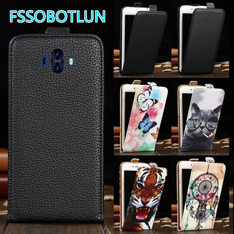 

Factory Direct! TOP Quality Printed Cartoon Up and Down Flip PU Leather Cell Phone Case Cover For Gretel GT6000