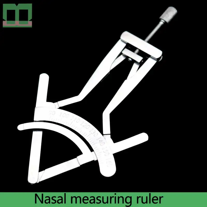 Liga de Aço Régua de Medição Ferramenta de Calibração Precisa de Calibração de 9.5 Nariz Inoxidável Titanium Nasal Cirurgia Plástica Claro