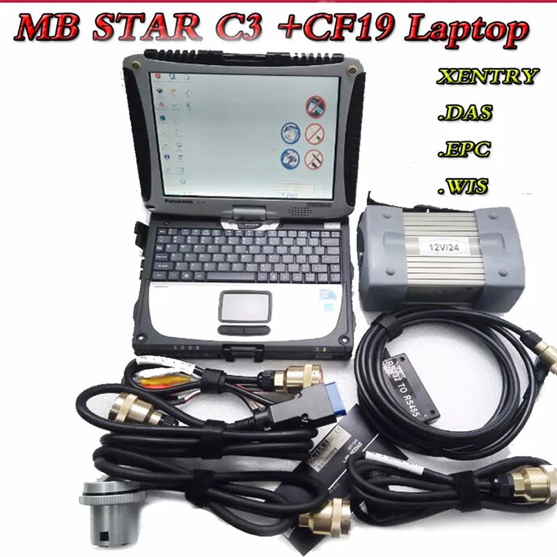 

Best Quality MB STAR C3 SD Pro Multiplexer OBD Auto diagnostic-Tool STAR C3 pro for Car&Truck with Software HDD and Laptop CF-19