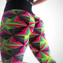 Камуфляжный узор цифровая печать новая мода уличная эластичная Сила Фитнес Леггинсы для женщин пуш-ап спортивная одежда леггинсы