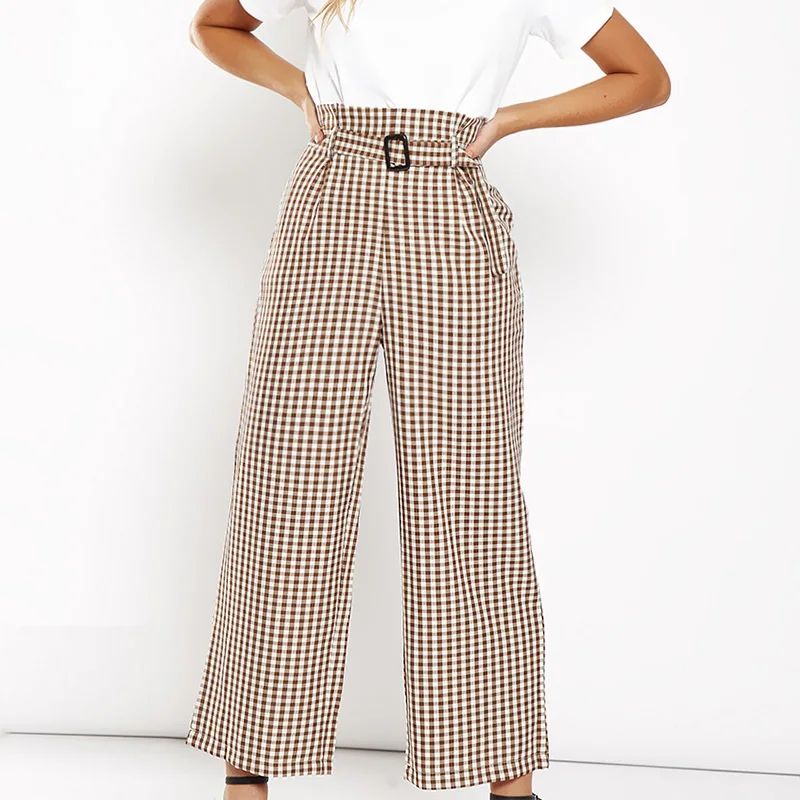khaki plaid pants