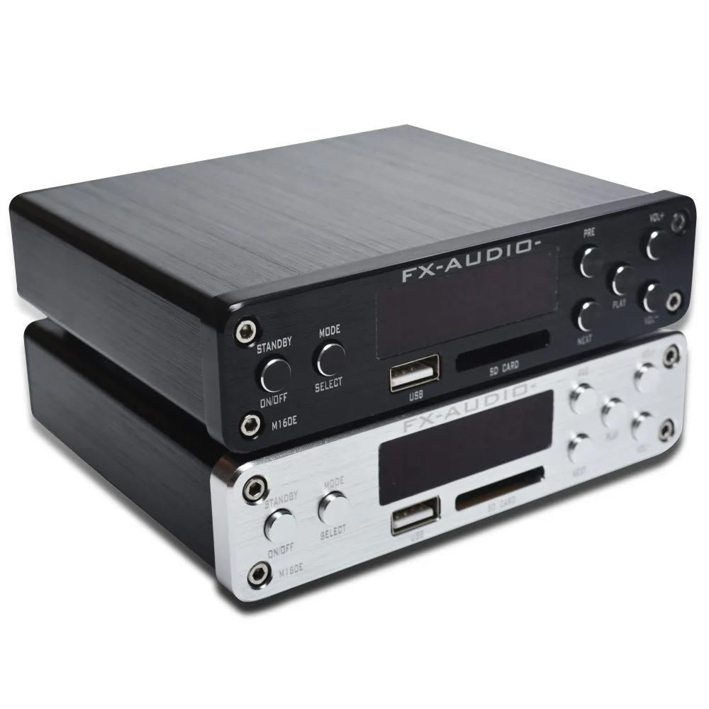 FX-Audio M-160E Bluetooth@4.0 Digital Audio Amplifier Input USB/SD/AUX/PC-USB Loseless Player For APE/WMA/WAV/FLAC/MP3 160W*2 FX-Audio M-160E Bluetooth@4.0 Digital Audio Amplifier Input USB/SD/AUX/PC-USB Loseless Player For APE/WMA/WAV/FLAC/MP3 160W*2