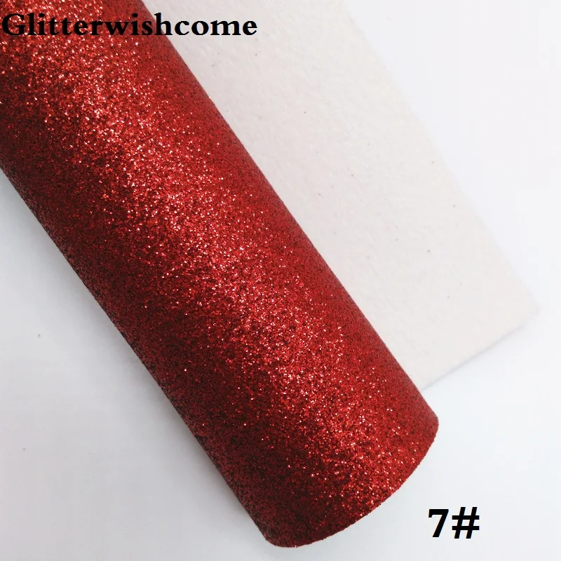 Glitterwishcome 21X29 см A4 Размеры виниловые обои для банты тонких блестящая кожаная ткань винил для банты, GM238A - Цвет: 7