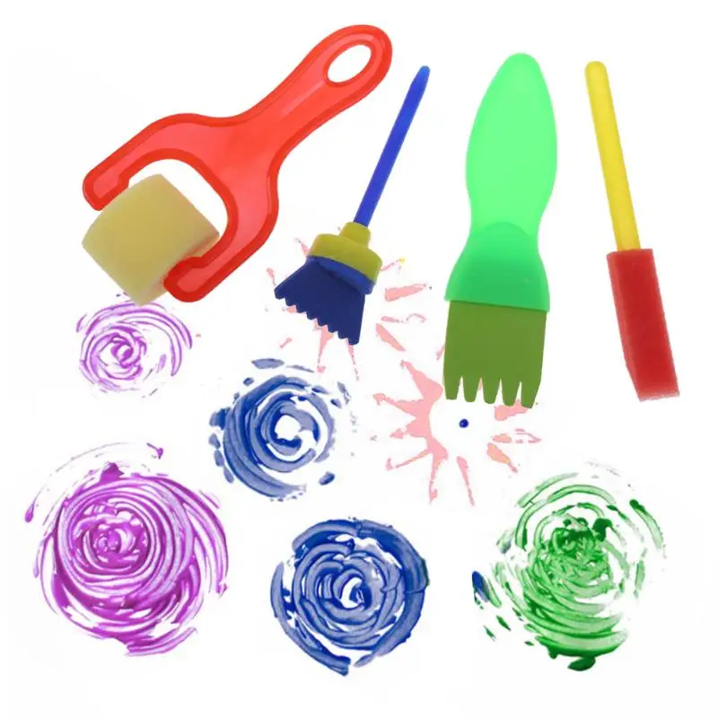 5pcs Set Graffiti Painting Sponge Brush Seal Kids Art Drawing font b Toys b font Supplies