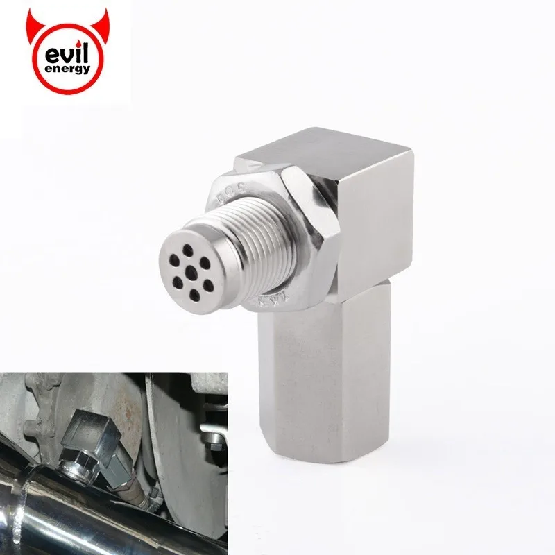 

Universal Oxygen Sensor Extender 90 Degree 02 Bung Extension Catalytic Converter O2 Oxygen Sensor Spacer Cel Engine light Fix