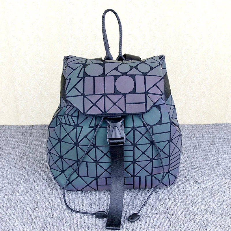 Рюкзак с геометрическим узором в виде ромбовидной решетки светящийся дорожный