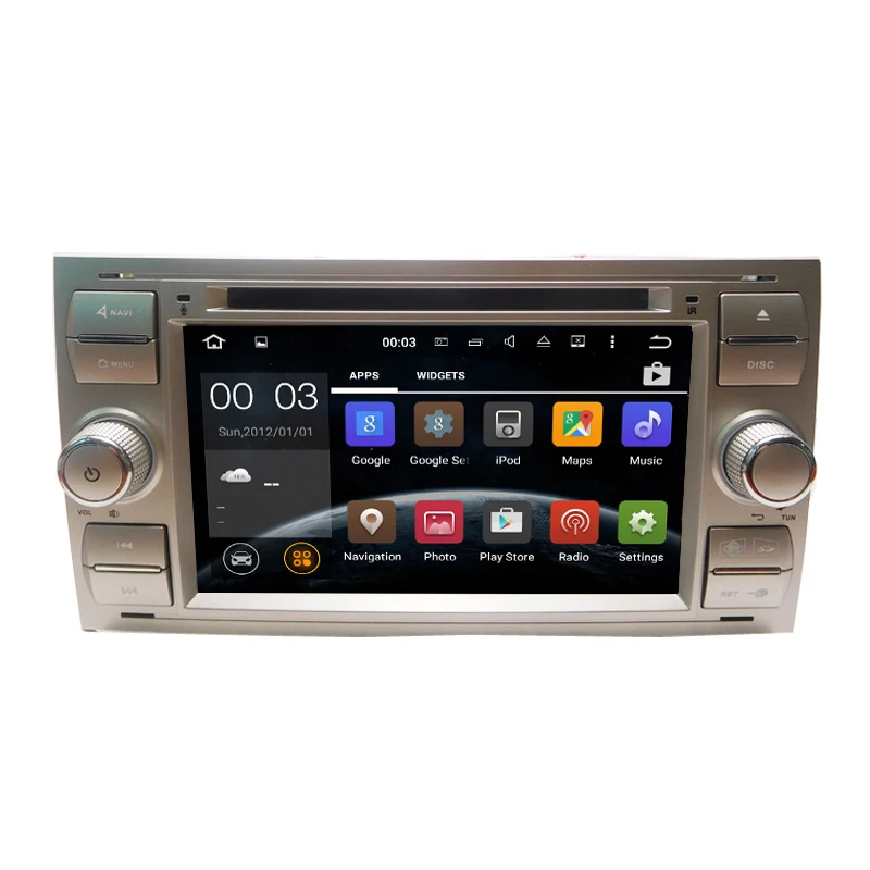 Discount 7" Android Car DVD Player with GPS WIFI/BT,Audio Radio Stereo,Car multimedia for FORD FOCUS/MONDEO/S-MAX/CONNECT 2005 2006 2007 1