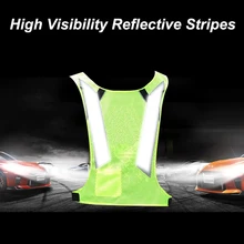 LA- светоотражающий жилет безопасности высокая видимость жилет яркий неоновый цвет дышащий жилет со светоотражающими полосками