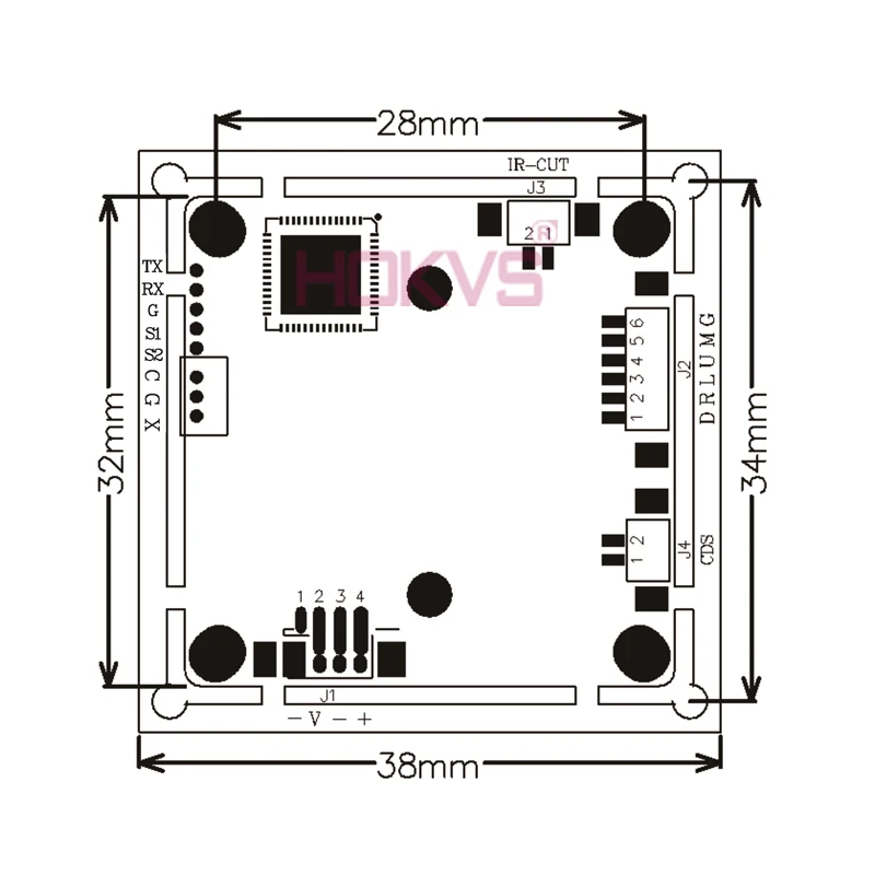 Hokvs 5mp AHD Камера модуль Совета печатная CVI TVI с Sony imx326 + fh8538m для видеонаблюдения