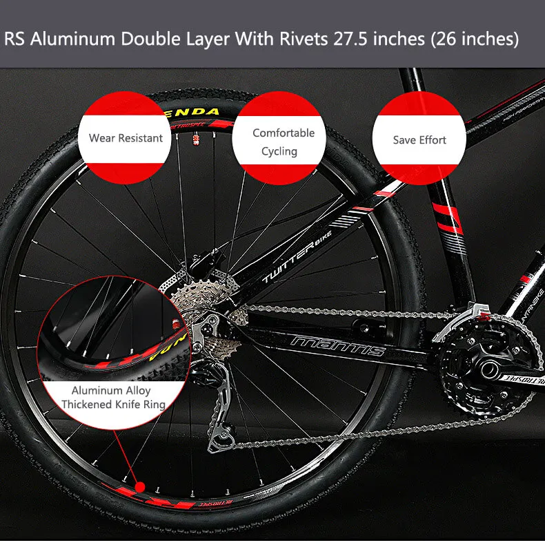 Discount Mountain Bike 30/33 speed 26"/27.5"inch Folding bike Double disc brakes Folding Mountain Bicycle student Bikes 13