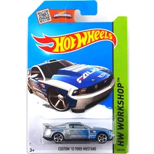 Free Shipping Hot Wheels Custom 12 Ford Mustang Collection Metal Cars Hot Wheels Special Style Children’s Educational Toys 1:64