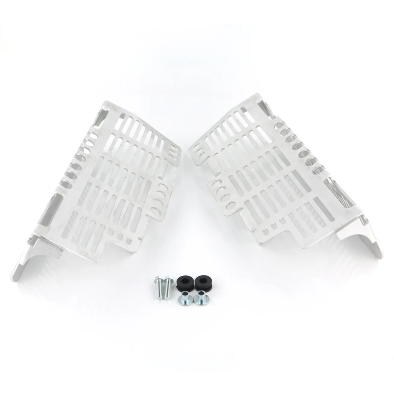 Capa para Suzuki Radiador Protetor Guarda Óleo Cooler Grill Drz400 Drz400e Dr-z 400 s 2000 up Drz400sm Prata Preto 4 Kits de carenagem completa