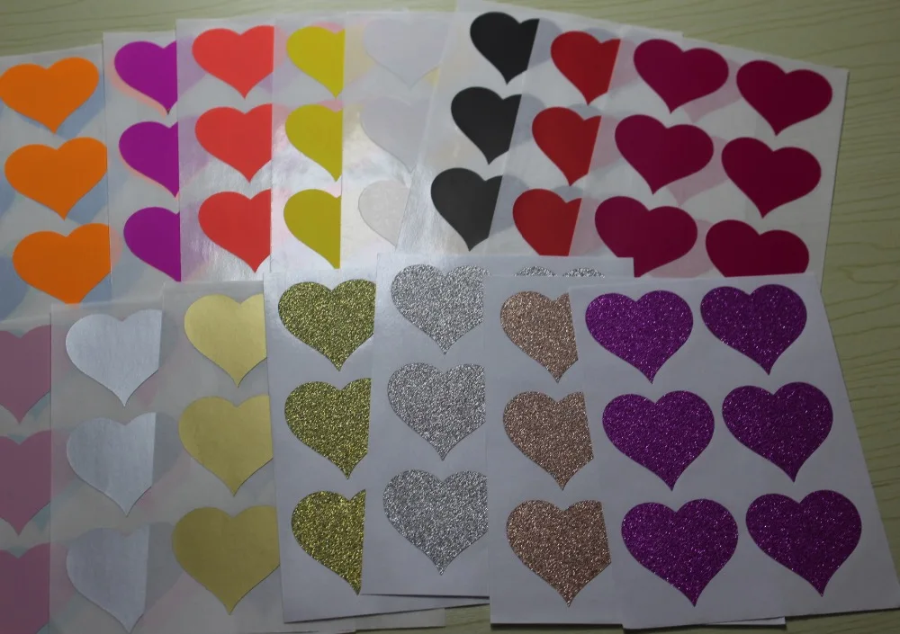 20 Mixed colour packs of plain stickers4