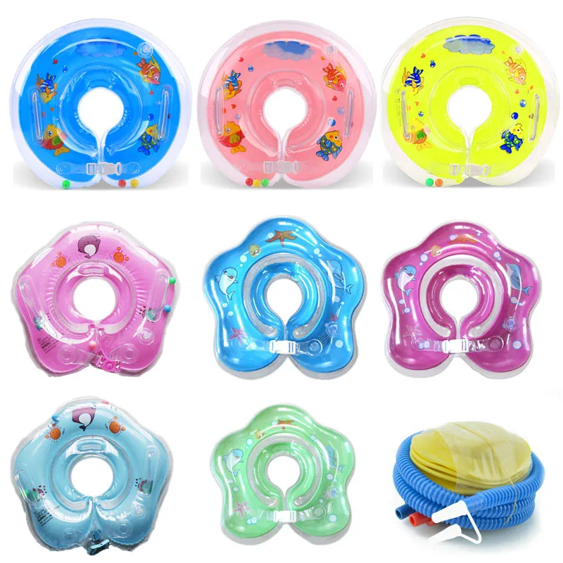 Newset Baby Swimming Pool Accessories Newborn Infant Swim Neck Ring Baby Tube Ring Safety
