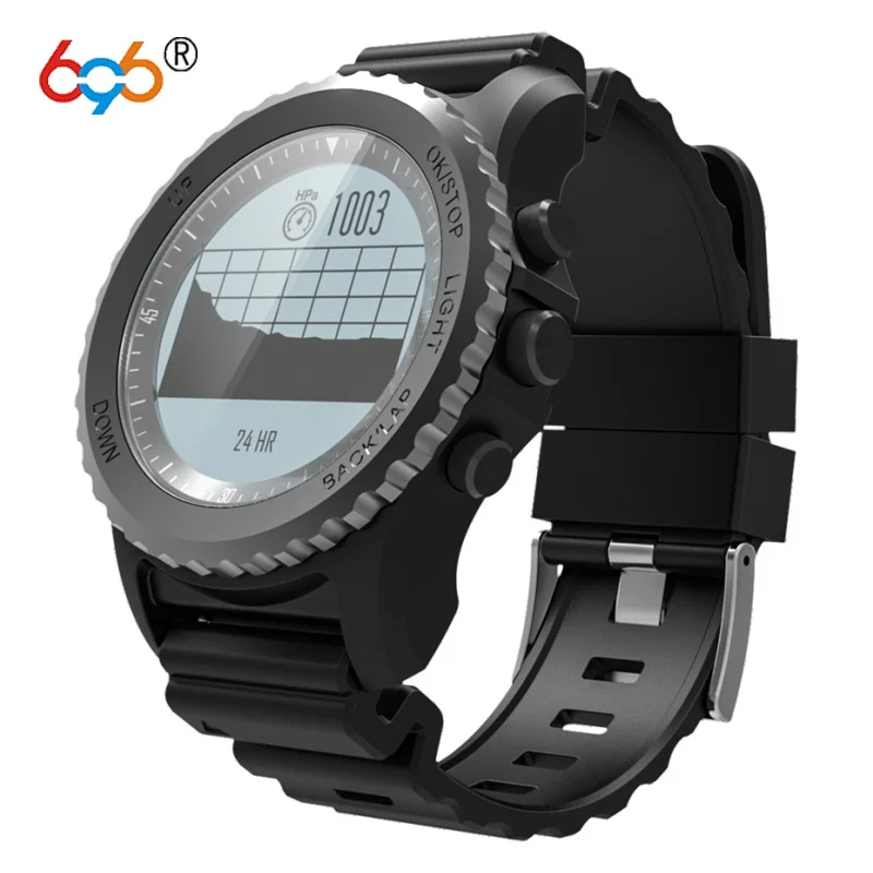 

696 GPS Bluetooth Smart Watch S968 Pedometer Fitness Tracker Heart Rate Monitor IP68 Watchproof Smartbracelet