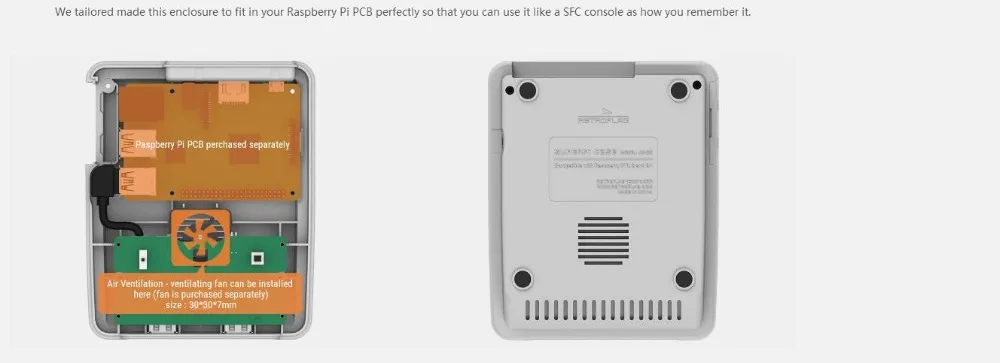 Новая игровая приставка для видеоаркадных игр для Raspberry Pi 3B 3 Модель B+ для Retroflag SUPERPi чехол-J комплект DIY ТВ Игровые приставки