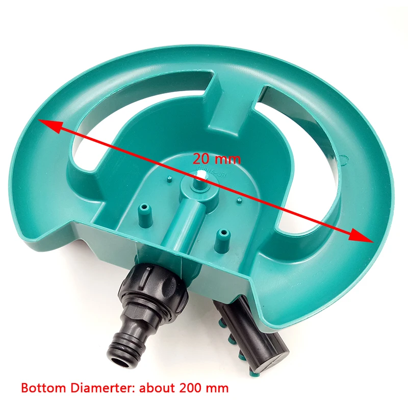 Вращающееся оросительное устройство для садовой лужайки на 360 градусов, три оружия, базовая вода, долговечный вращающийся