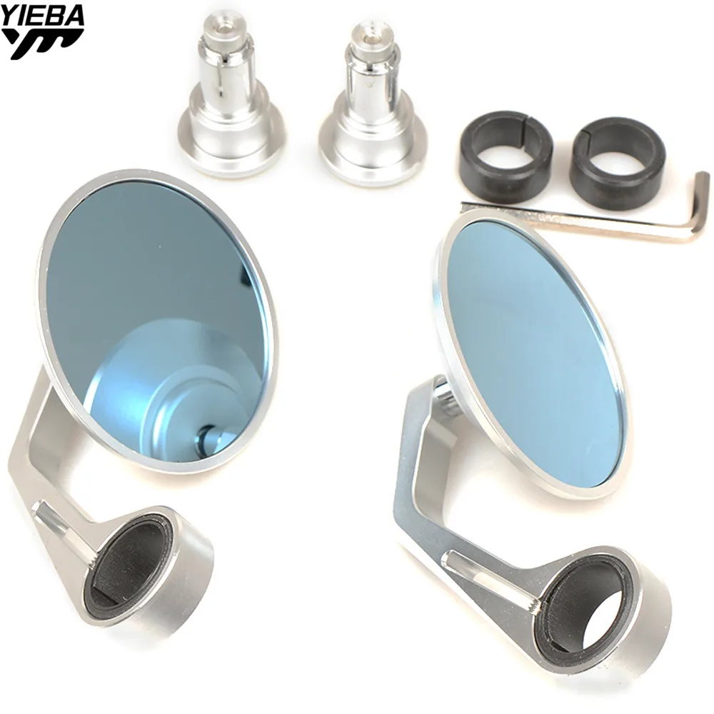 Round Motorcycle Rear View Mirrors Motorbike Handle Bar End Rear View Mirrors FOR BMW e46 E46 S1000RR S1000R HP4 R1200GS F650GS