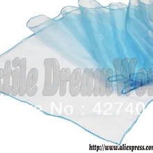 Aqua Blue 1" x 108" Снежная узкая скатерть из органзы Свадебные украшения/вечерние украшения/свадебные украшения партии украшения цвета