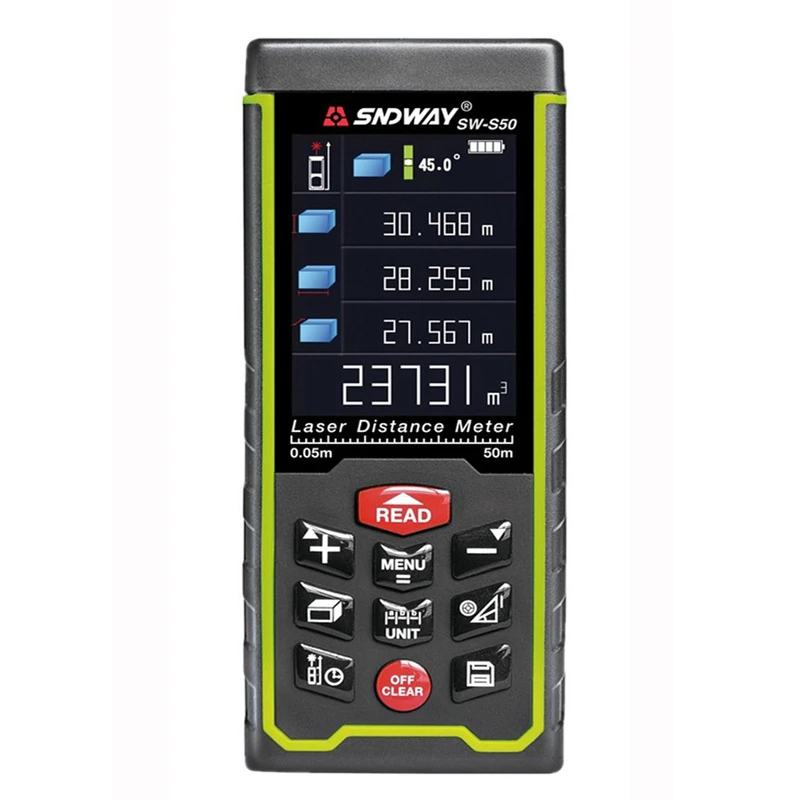

SW-S100 Direct Factory 5100M Laser distance meter USB Rechargeable Color Screen