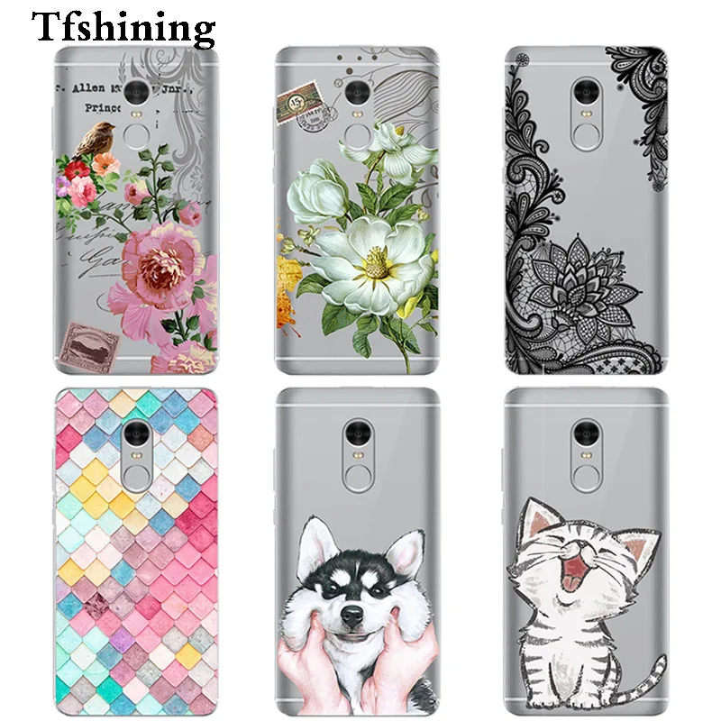 Tfshining чехлы для телефонов 3G + 32G Xiaomi Redmi Note 4X чехол 4 глобальная версия мягкий