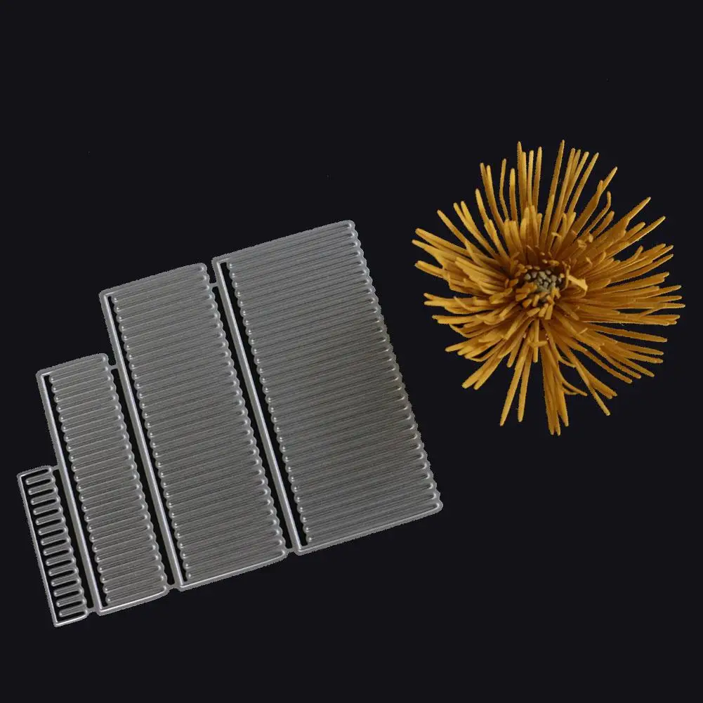 

LanLan 4PCS Striped Stamen Carbon Steel Cutting Dies Set Knife Mold Stencils DIY Scrapbooking Die Cuts Decor Crafts -25